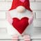 Glitzhome® 28.25" Fabric Valentine's Gnome Shelf Sitter with Dangling Legs